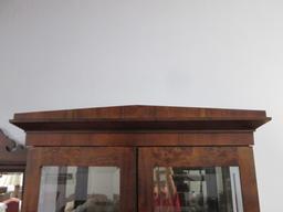 Neo Classical Illuminated Curio Display Cabinet