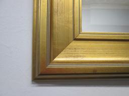 Gilt Framed Beveled Mirror