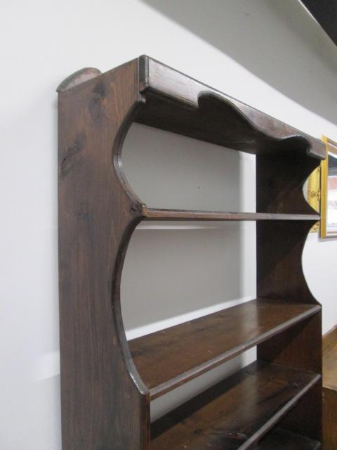 Dark Stained Pine Etagere