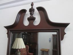 Vintage 1944 Hubbuch Mahogany Chippendale Style Mirror