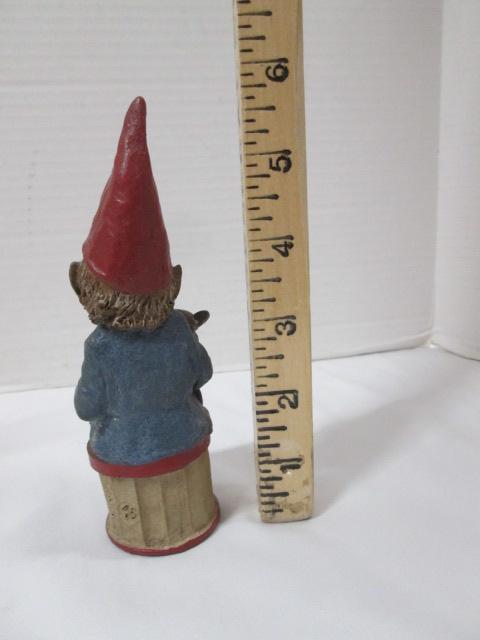 1983 Tom Clark Signed "Teddy"  Gnome and 1984 "Spock" Gnome