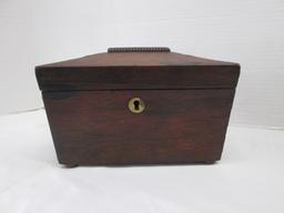 Antique Rosewood Tea Caddy