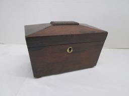 Antique Rosewood Tea Caddy