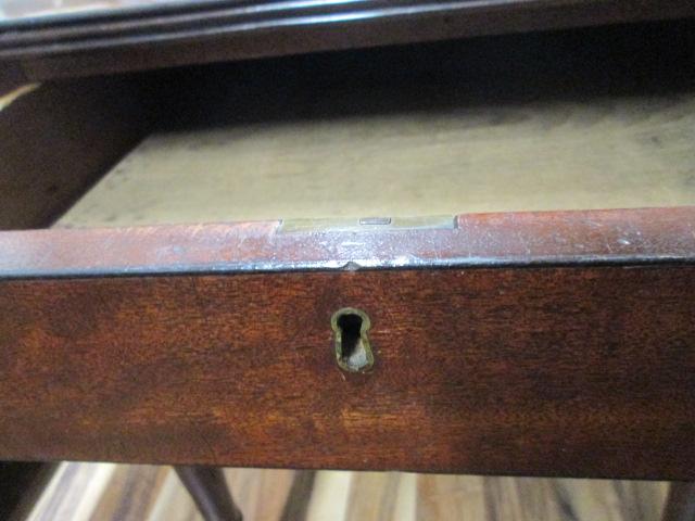 Antique Mahogany Drop Leaf Table with Drawer