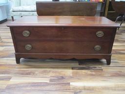 Vintage Lane Mahogany Cedar Lined Chest with Interior Tray