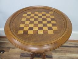 Unique Victorian Eastlake Round Game Table