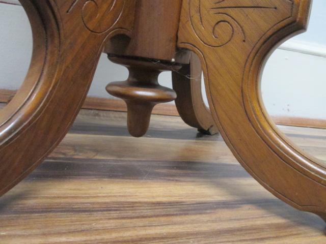 Unique Victorian Eastlake Round Game Table