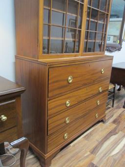 Statement Piece Vintage Mahogany and Mixed Wood Butler's Secretary