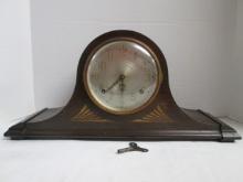 Vintage Plymouth Oak 8 Day Mantle Clock