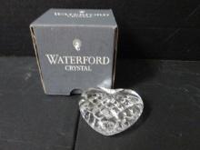 Waterford Crystal Celtic Heart Paperweight in Original Box