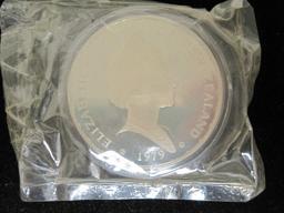 1979 $1 New Zealand Coin- 92.5% Silver
