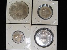 Lot of (4) 1978 Virgin Island Coins- 92.5% Silver