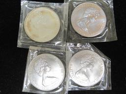 Lot of (4) Virgin Island Coins- 92.5% Silver- 1973, 1975, 1976 (2)