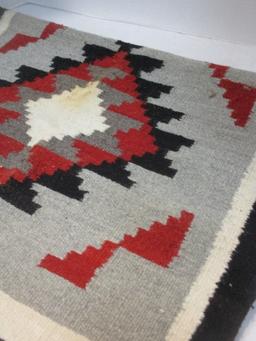 Southwestern Style Wool Woven Area Rug/Wall Hanging