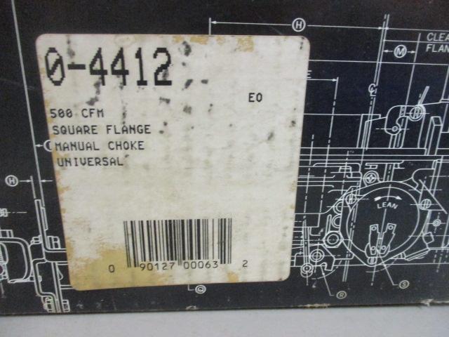 New Old Stock Holley 0-4412 500 CFM Square Flange Manual Choke Universal Carburetor