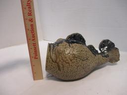 Phil Morgan Pottery Signed Pottery Fish Scrubber/Soap Holder