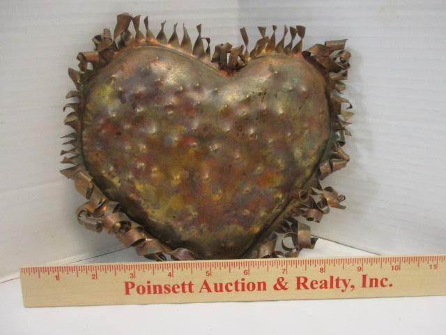 Artisan Copper Heart Wall Art