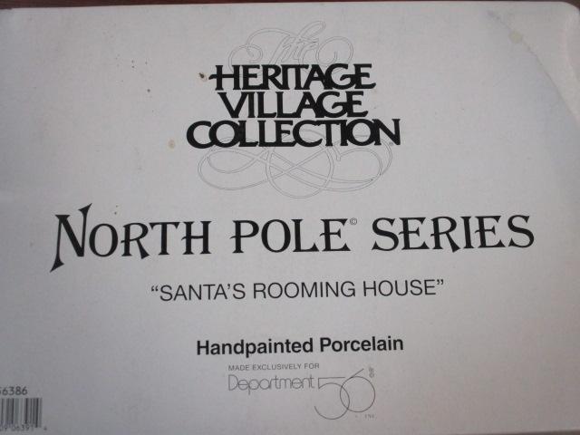 Two Dept. 56 Heritage Village Collection "North Pole Series" Houses in Original Boxes