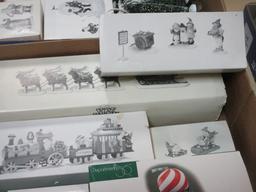 Dept. 56 North Pole Series Accessory Sets and Various Styles of Trees