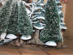 Dept. 56 North Pole Series Accessory Sets and Various Styles of Trees