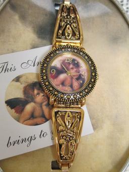 Avon Cherub Watch in Tin