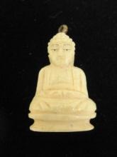 Pre-Ban Carved Ivory Buddha Pendant