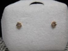 14k Gold Diamond Stud Earrings- .15 ct tw
