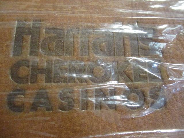 New Harrah's Cherokee Casino Tica Toiletry Bag Leather