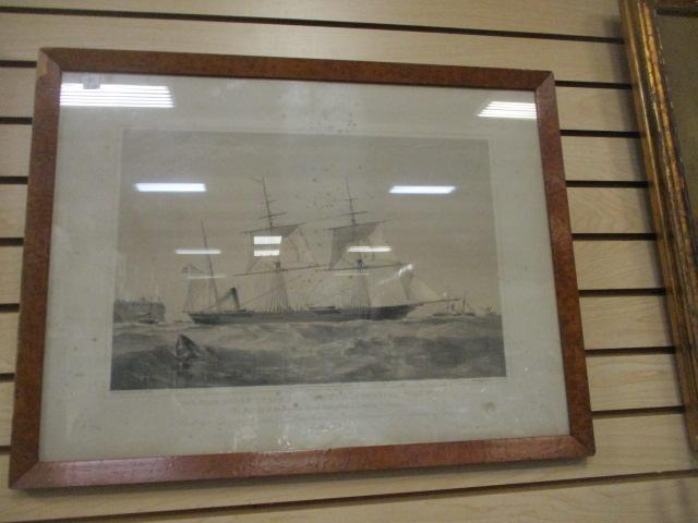 Iron Screw Steamship Framed Print