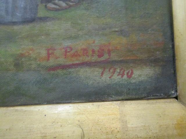 F. Parish Framed Oil Painting