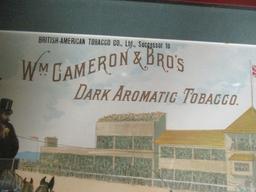 Framed Horse Racing Print/Tobacco Advertisement