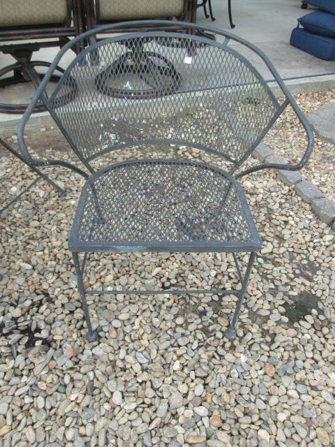 Black Metal Mesh Patio Set