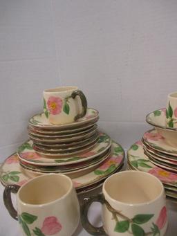 28 Pieces of Franciscan Ware Desert Rose Dinnerware