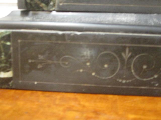 Vintage John Lomax Son & Co. Slate Mantle Clock