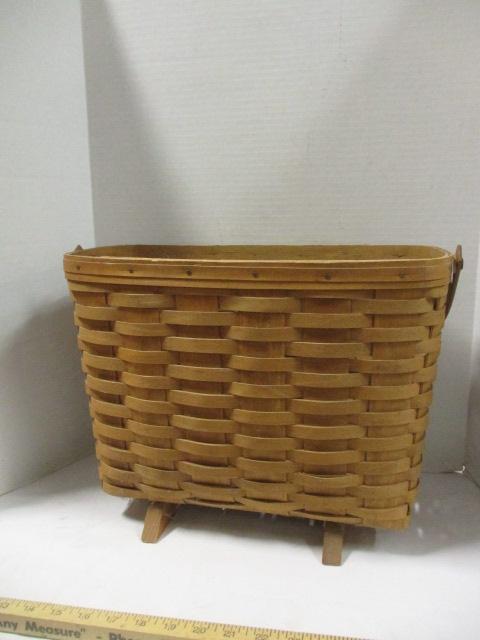 1985 Signed Longaberger Magazine Basket