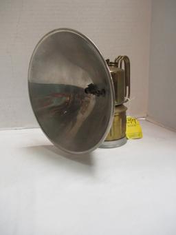 Antique Justrite Brass Carbine Coal Miner's Lamp