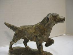 Antique Cast Iron Sporting Dog Bookend/Doorstop