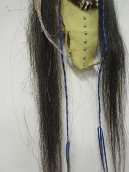 Native American Indian Hunter Face Mask Wall Hanging