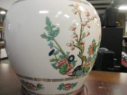 Porcelain Asian Ginger Jar Table Lamp