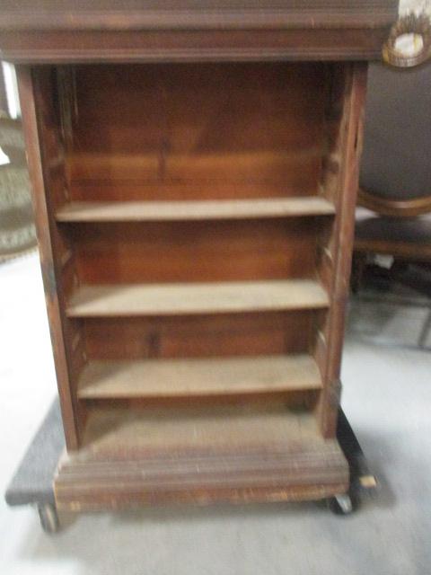 Antique Leonard's General Store Spool Cabinet