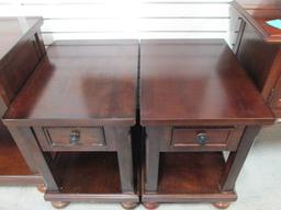Pair of Ashley Signature Design Single Drawer End Tables