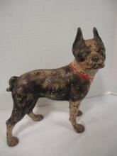 Vintage Cast Iron Boston Terrier Doorstop