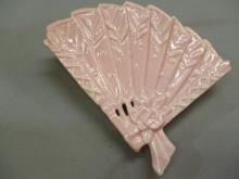 McCoy Pink Fan Wall Pocket 8"