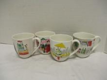 Set of 4 Kate Spade for Lenox "Muses" Cups