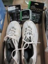 Men's Size 11M Footjoy Golf Shoes, 2 Softspike Packages of Cleats,