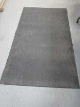 Black Textured Rubber Rug/Mat