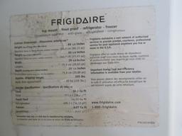 Frigidaire White Top Mount Refrigerator