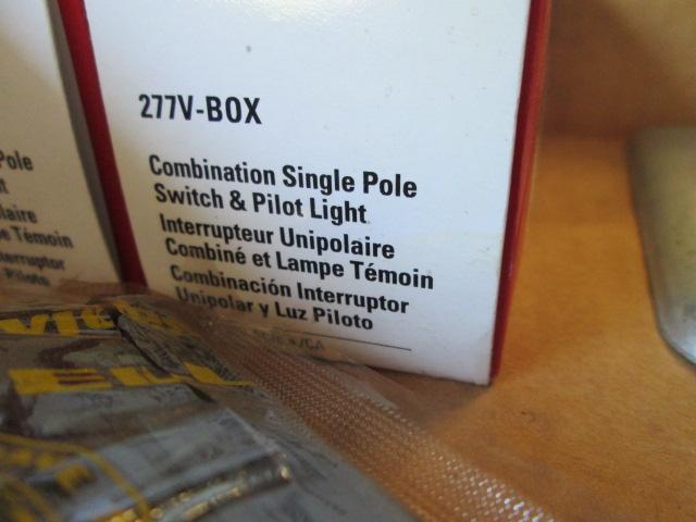 Hardware Items-Single Pole Switches, Receptacle Covers, Ring Terminators,