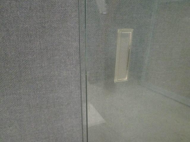 Wood Framed Message Center/Bulletin Board with Sliding Glass Doors