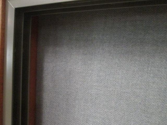 Wood Framed Message Center/Bulletin Board with Sliding Glass Doors